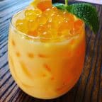 Best Mango milk tea with popping boba juice in San Francisco, CA