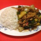 Best 6. Chicken w. Black Bean Sauce (Rice Plate) in Alameda, CA