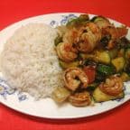 Best 31. Black Bean Sauce Prawns (Rice Plate) in Alameda, CA