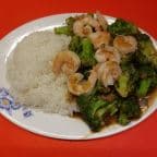 Best 29. Broccoli Prawns (Rice Plate) in Alameda, CA