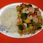 Best 28. Kung Pao Prawns (Rice Plate) in Alameda, CA
