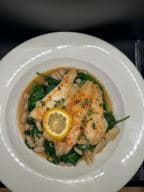Best Flounder over spinach and beans in Hampton, NJ